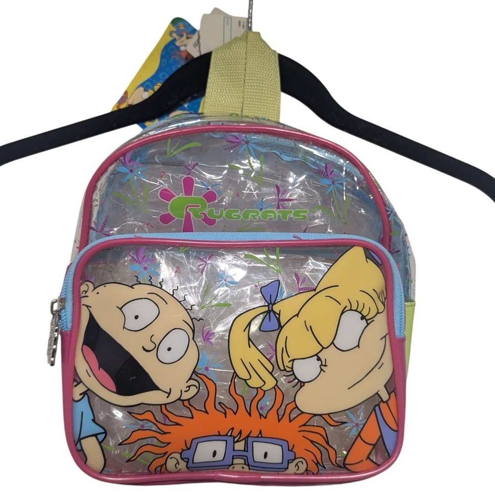 Rugrats Mini Backpack Kids One Size Pink Clear‎ New NWT Vintage 1999 Nickelodeon